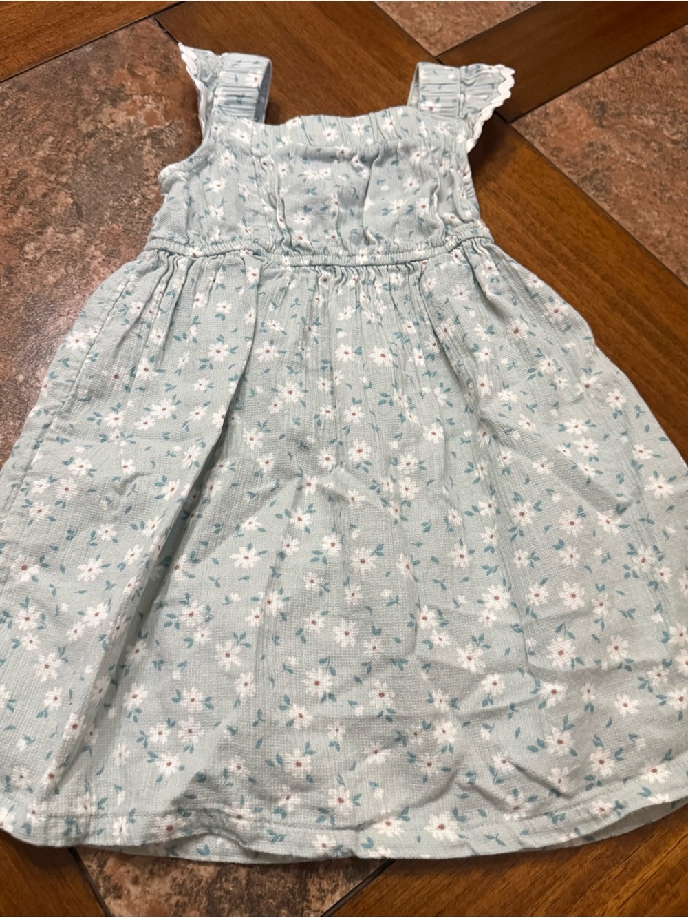 Little Co by Lauren Conrad Sweet Blue/Green Floral Sundress for 2T  Like New!